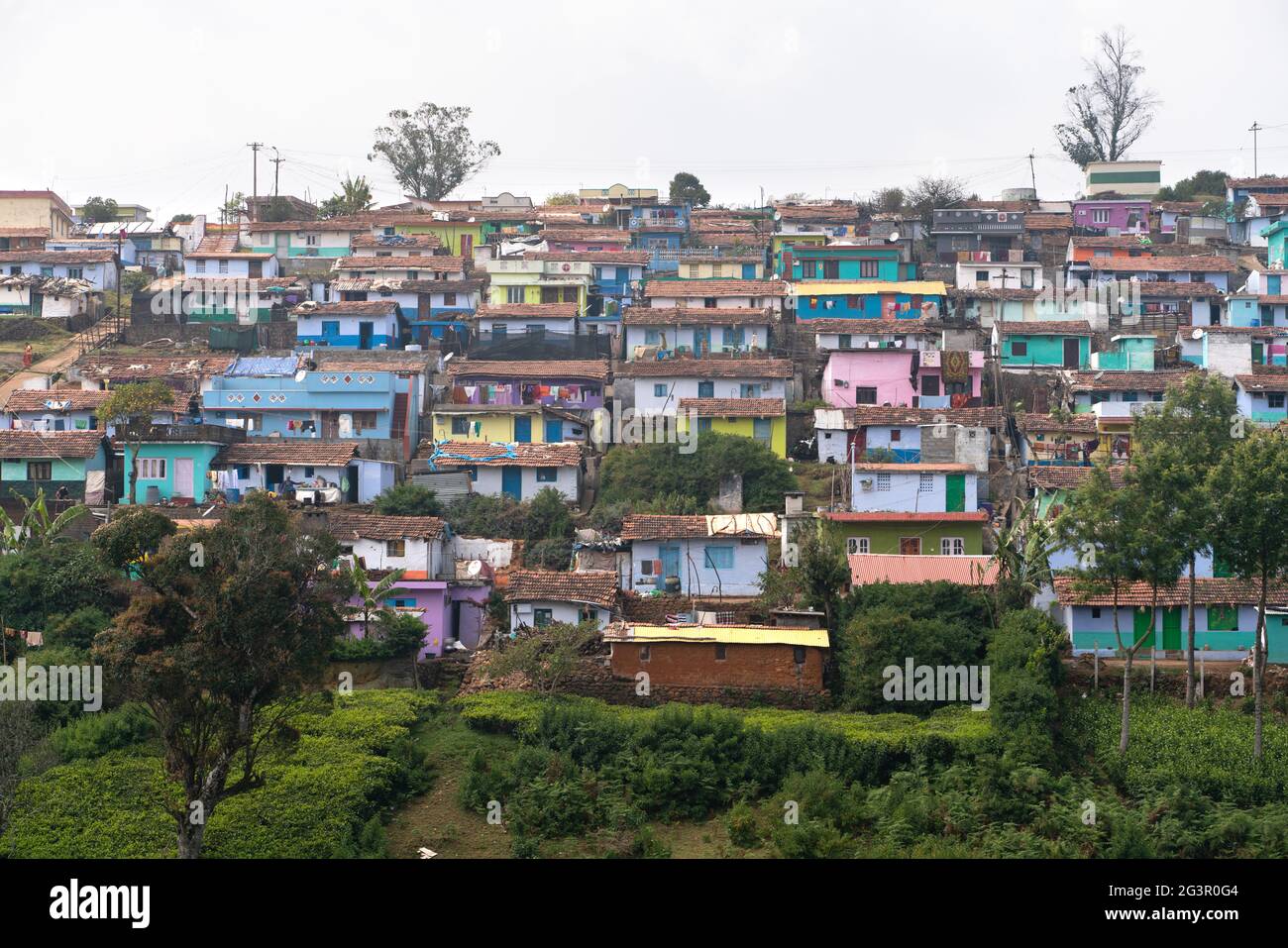 Nedugula/India-30.01.2019:das Dorf Nedugula in Indien Stockfoto