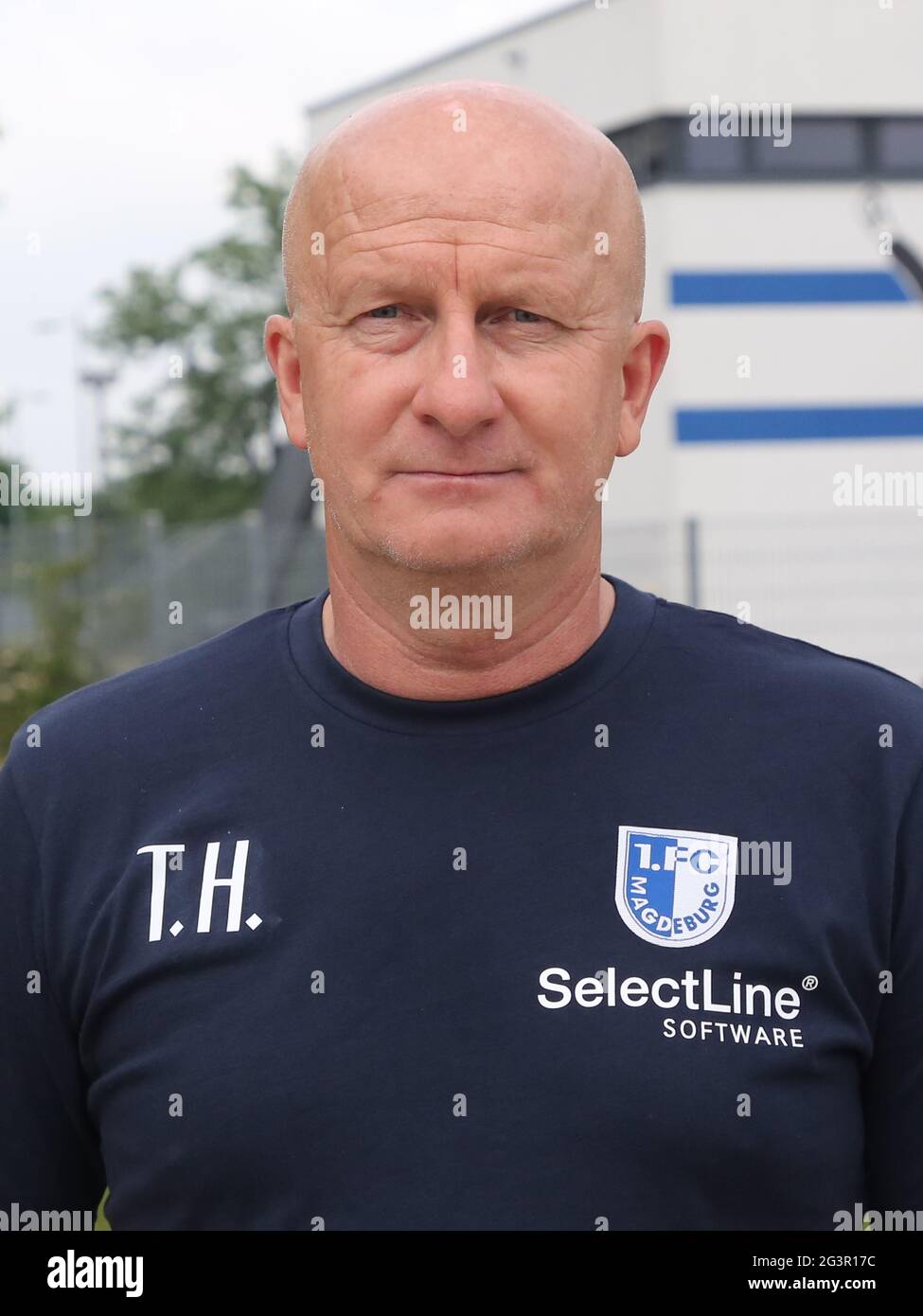 Interimstrainer Thomas HoÃŸmang 1.FC Magdeburg DFB 3.Liga Saison 2019-20 Stockfoto