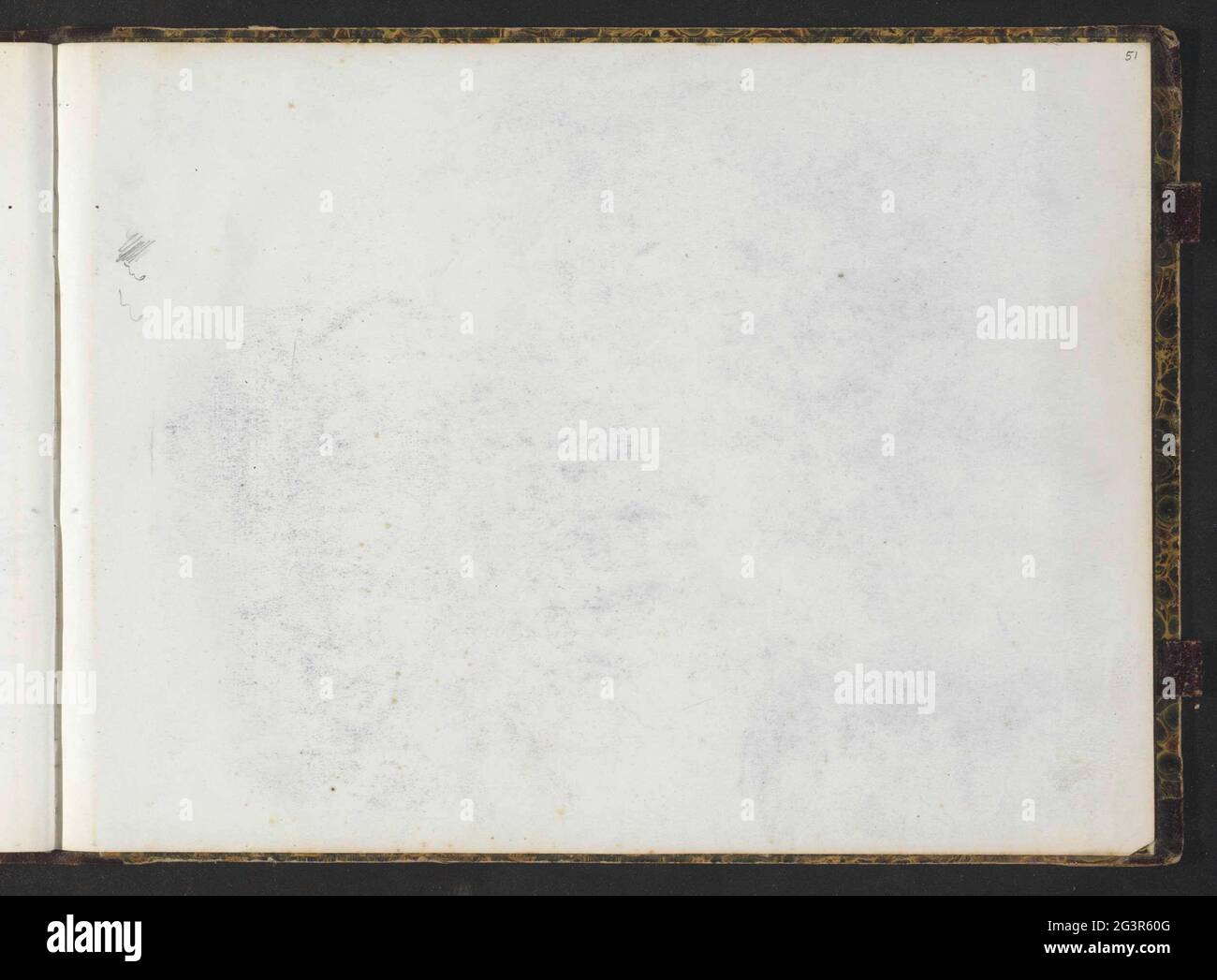 Studie. Blatt 51 Recto aus einem Skizzenbuch mit 51 Blättern. Stockfoto
