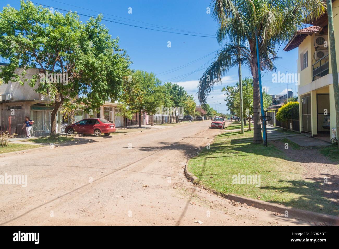 COLON, ARGENTINIEN: 17. FEB 2015: Straße in Colon, Argentinien Stockfoto