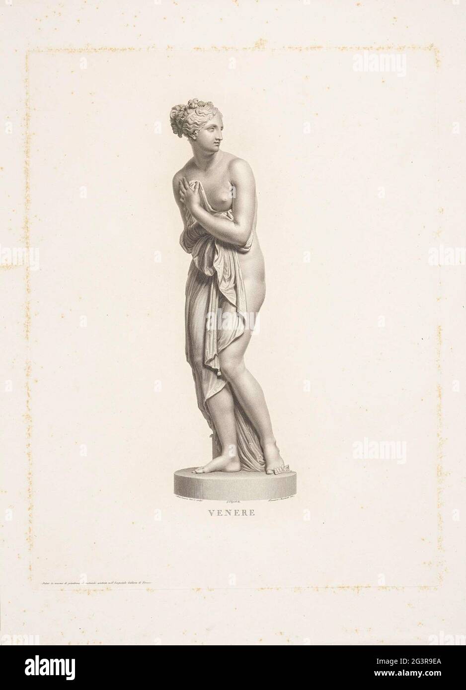 Venus; Venere; Skulpturen von Antonio Canova. Skulptur der Göttin Venus vom italienischen Bildhauer Antonio Canova. Stockfoto