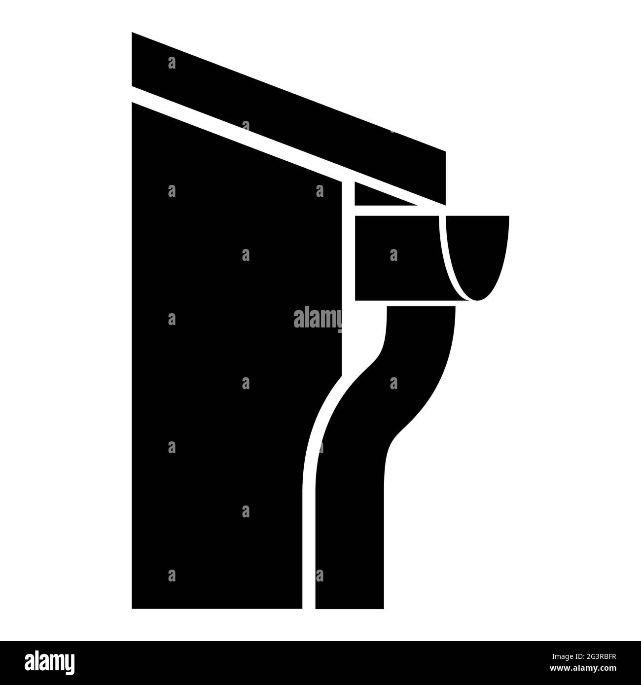 Einfaches Bundsteg, Bundsteg, Haus, Home-Vektor-Symbol auf weißem Hintergrund isoliert Stock Vektor