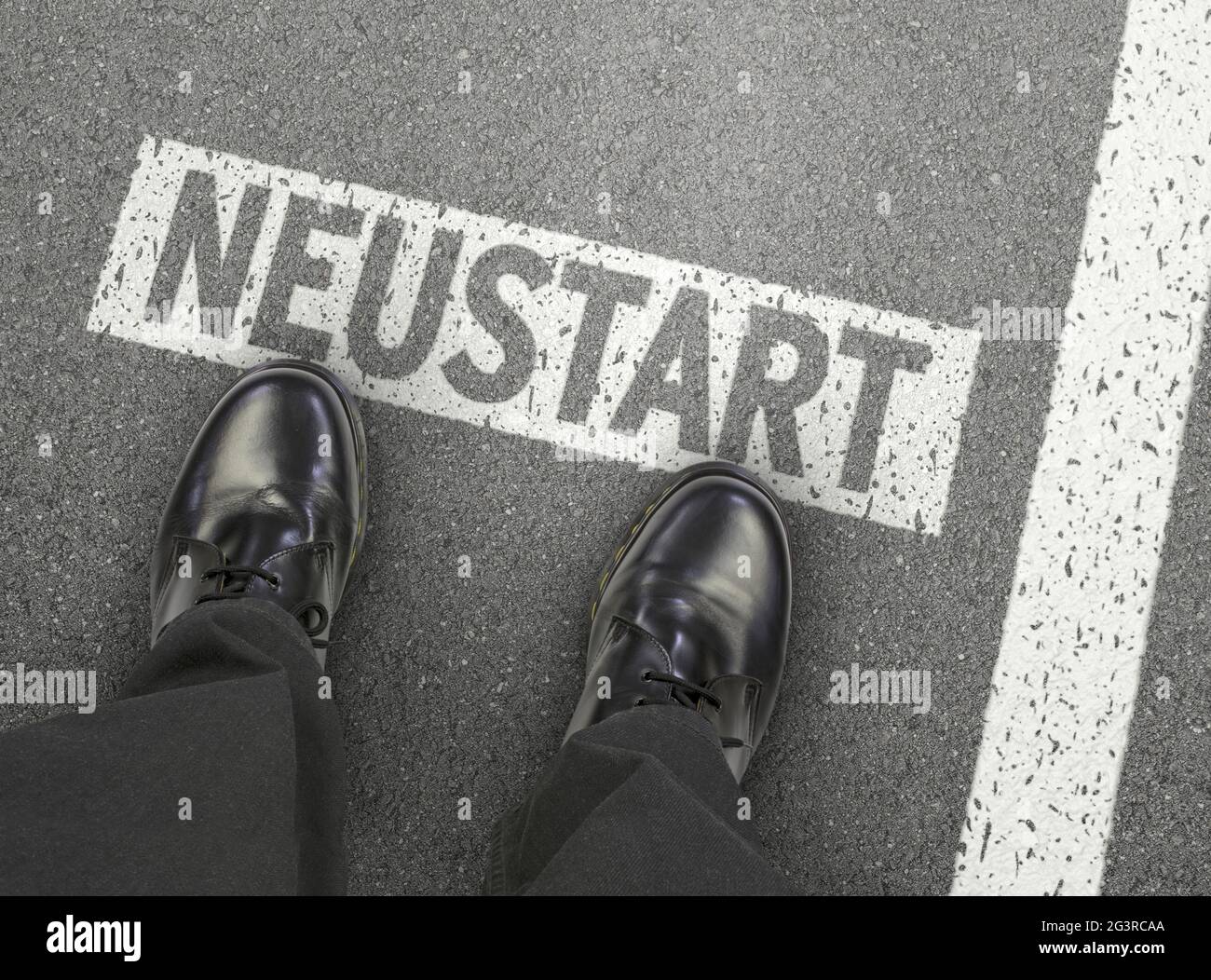 Starten Sie Neu Stockfoto