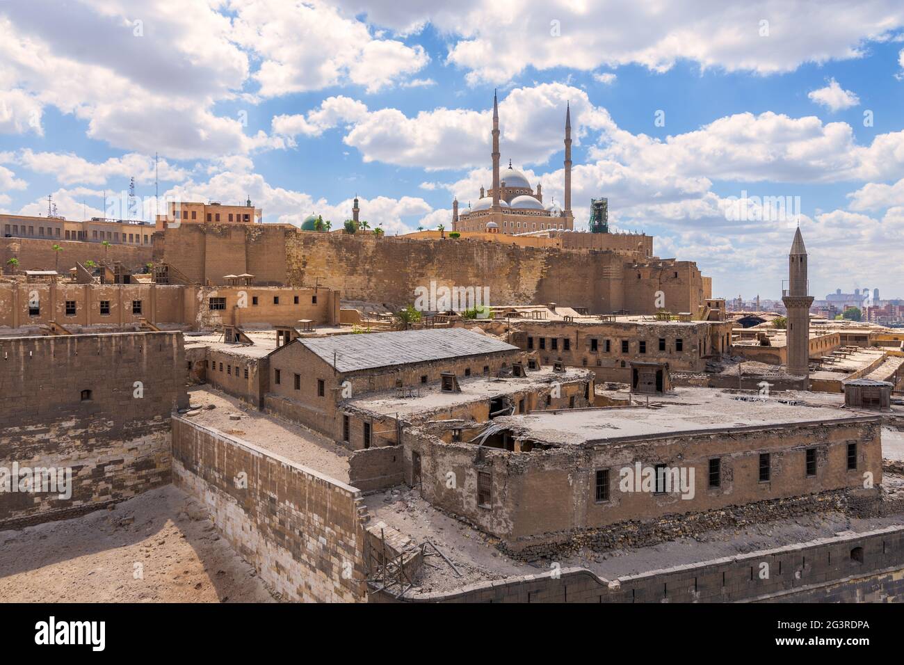 Schöne Zitadelle Salah El DIN Al Ayouby, gefangen in Kairo, Ägypten Stockfoto