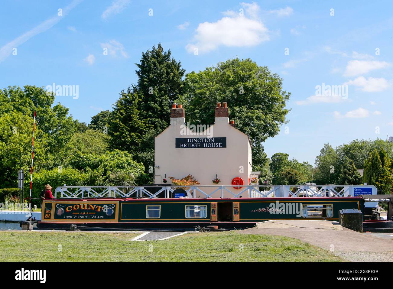 Saul Junction auf den Kanälen Gloucester, Sharpness und Stroudwater in Gloucestershire, England, Großbritannien Stockfoto