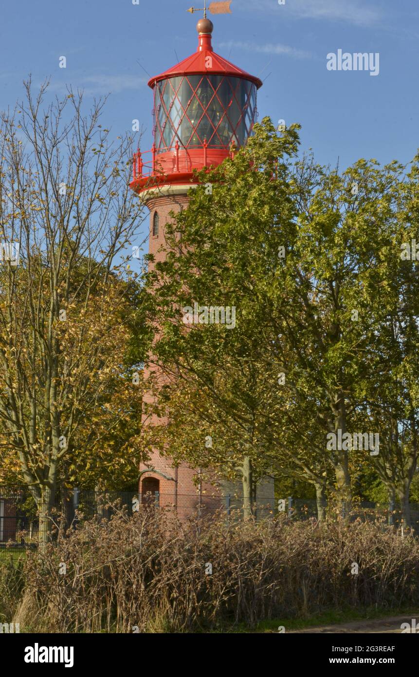 Leuchtturm Staberhuk, Insel Fehmarn, Deutschland Stockfoto