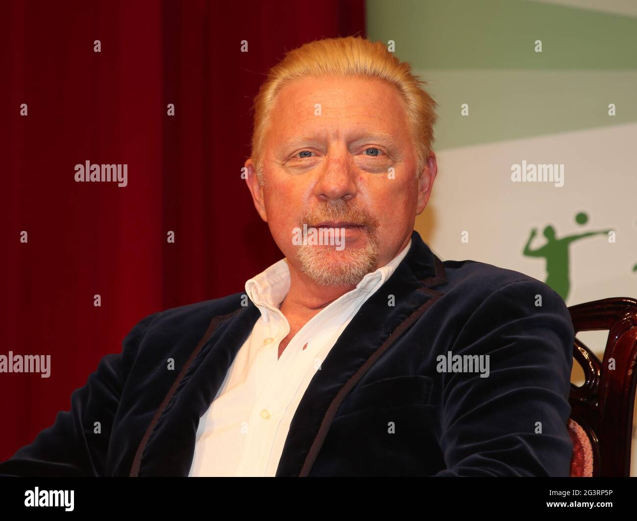 Der ehemalige deutsche Tennisspieler Boris Becker bei einer Veranstaltung am 14. Oktober 2020 in Dessau Stockfoto