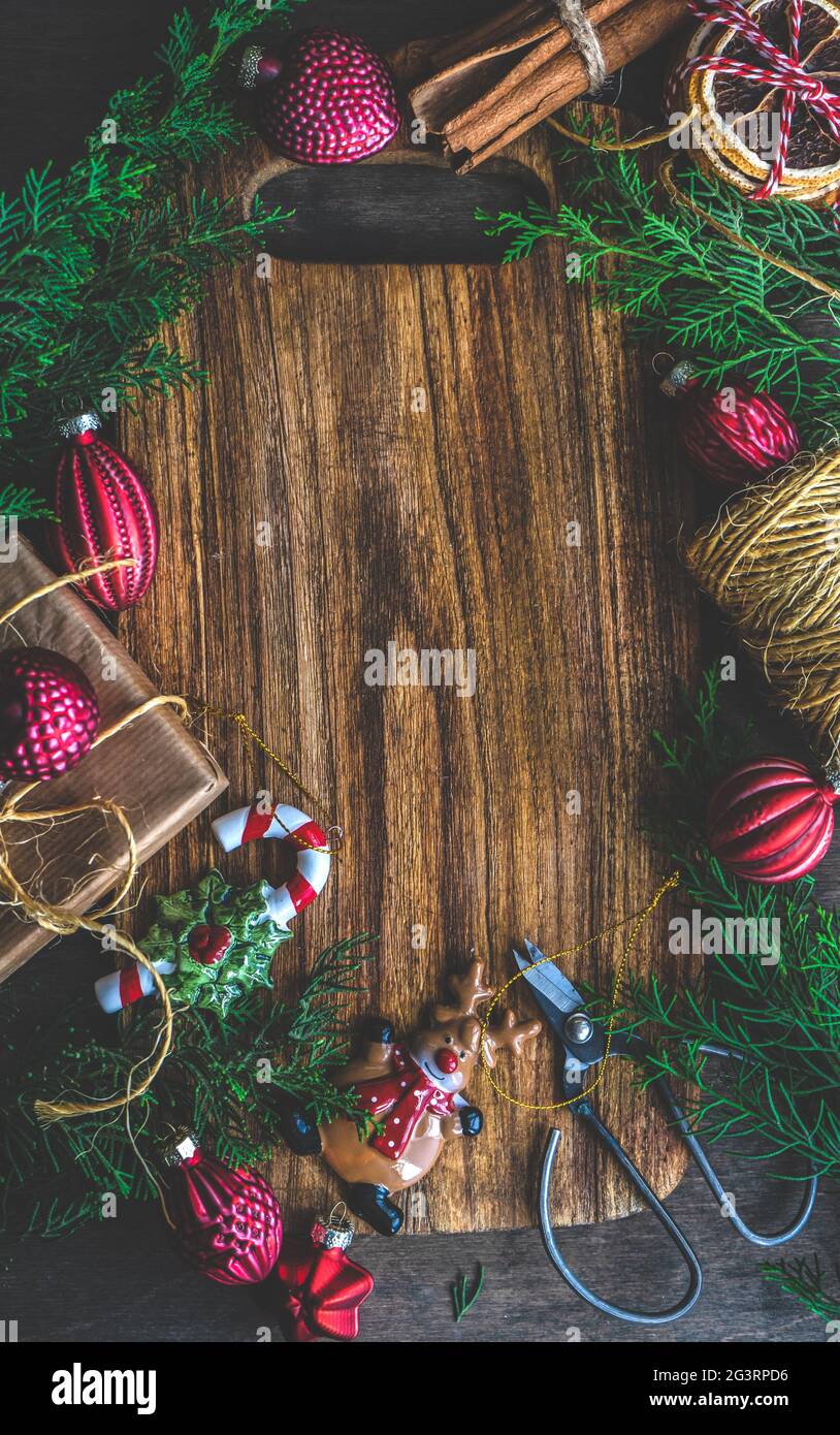 Weihnachten-Frame-Konzept Stockfoto