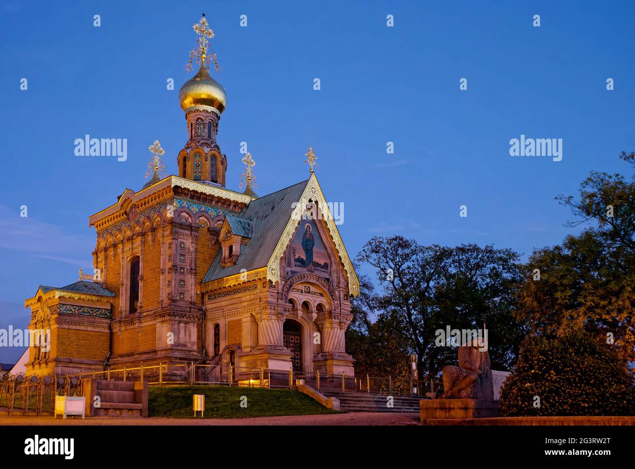 Russische Kapelle Darmstadt Stockfoto