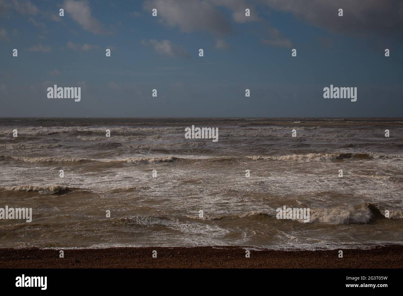 Meerblick in Brighton, Großbritannien Stockfoto