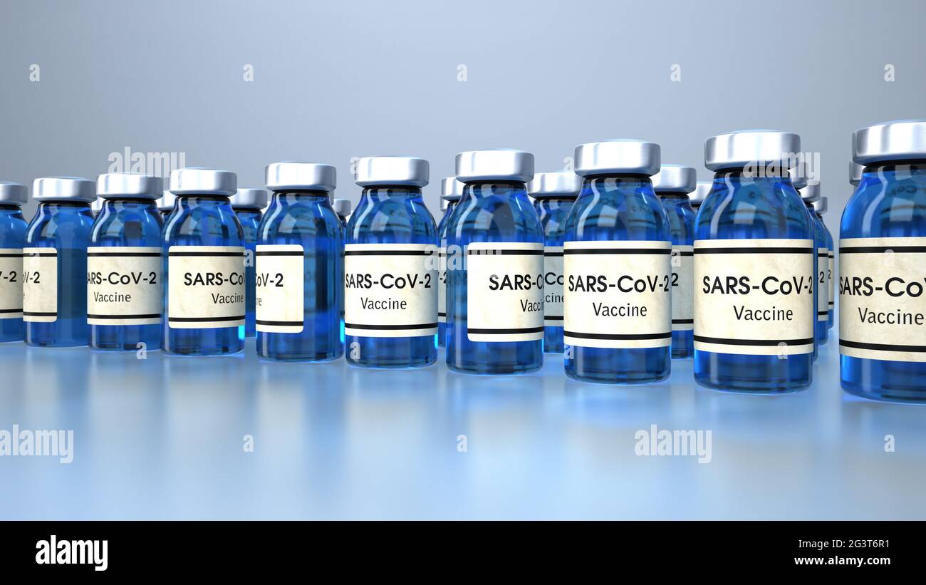 Impfstoff SARS-CoV-2 Stockfoto