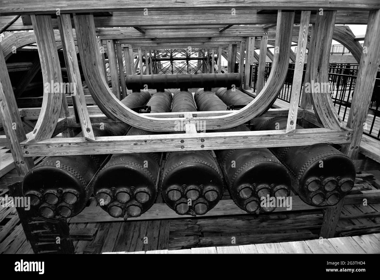 Die USS Cairo im Vicksburg National Military Park. Stockfoto