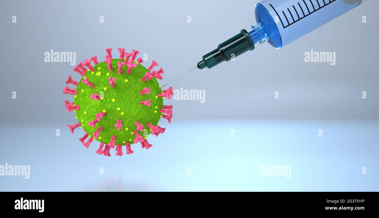 Impfstoff Gegen Coronavirus Stockfoto