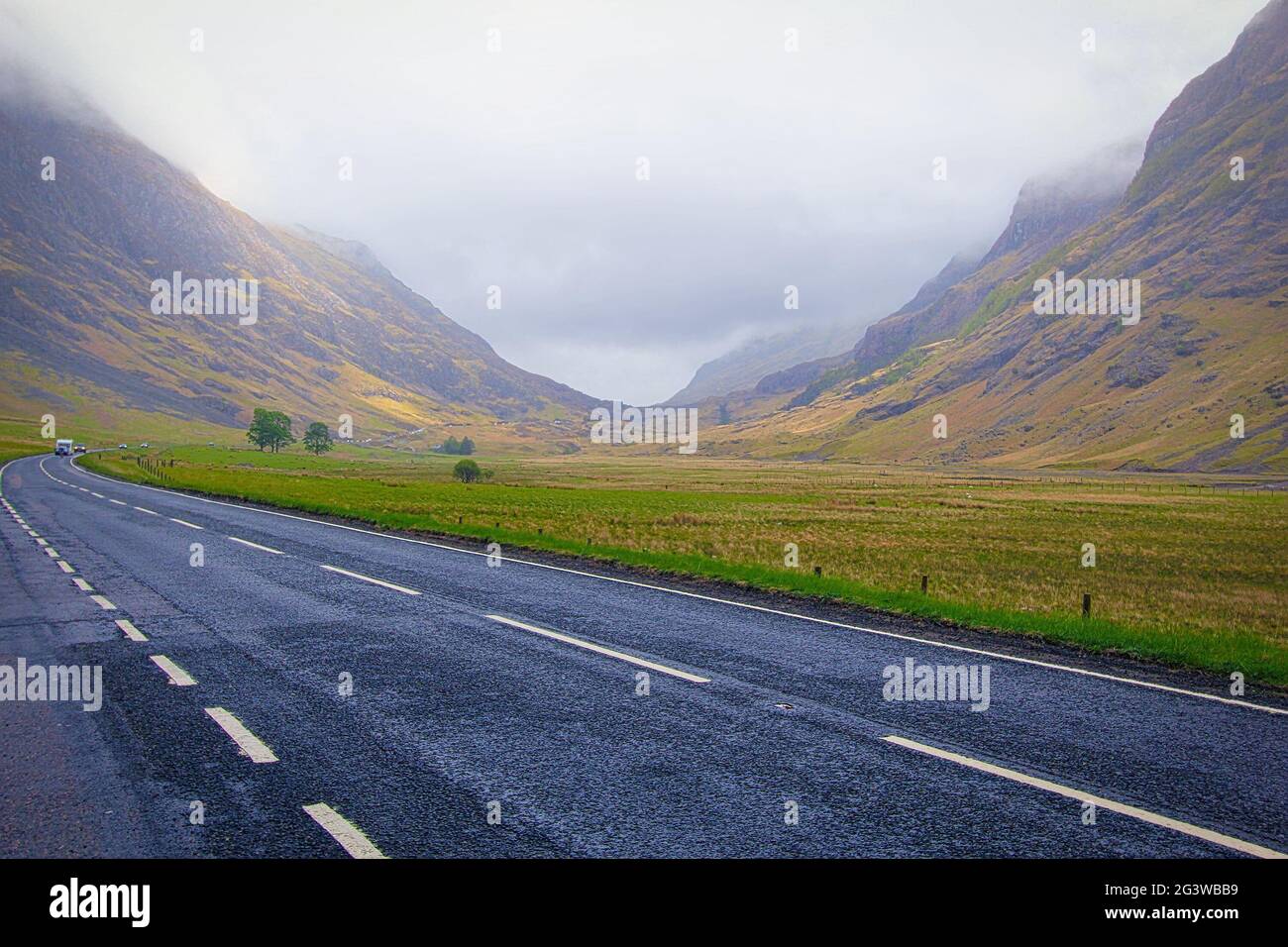 A82 Straße durch die schottischen Highlands in Schottland, Großbritannien Stockfoto