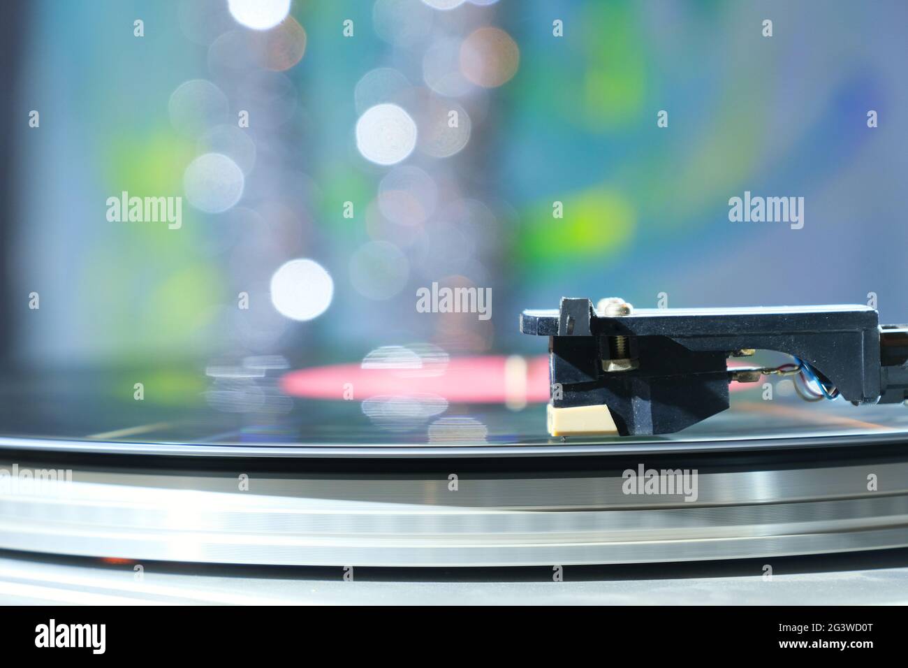 Vinyl-Plattenspieler Stockfoto