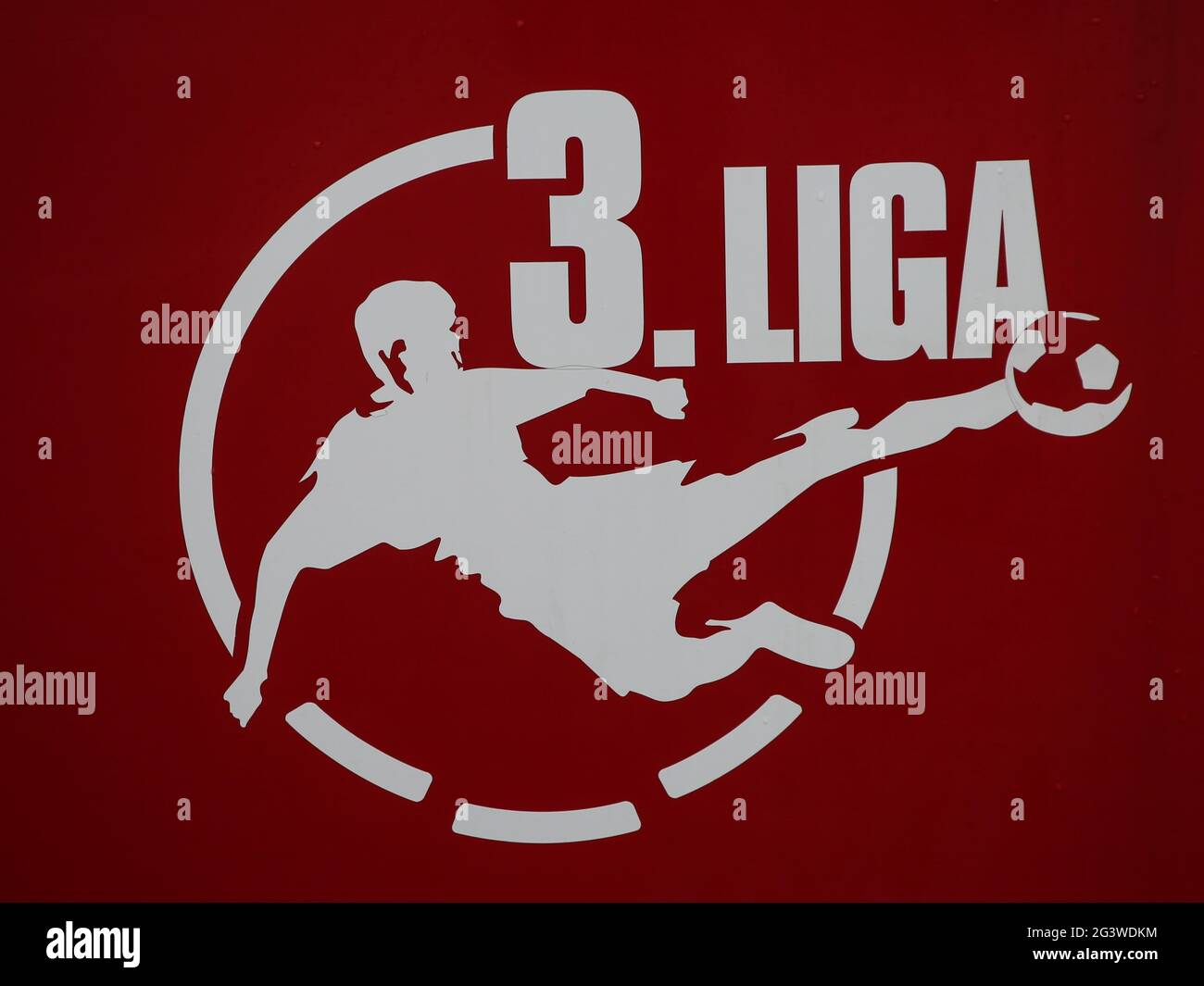 Logo DFB 3. Liga Saison 2020-21 Stockfoto