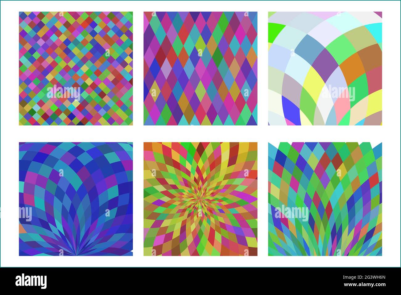 Muster aus buntem Mosaikglas. Abstrakter, farbenfroher Hintergrund aus einem mehrfarbigen Glasmosaik Stock Vektor