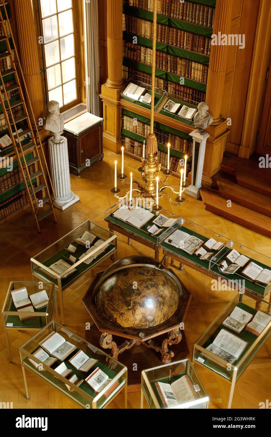 FRANKREICH. PARIS (75) 6. ARR. INSTITUT FÜR FRANKREICH. DER SITZ DER AKADEMIKER. DIE MAZARINE BIBLIOTHEK Stockfoto