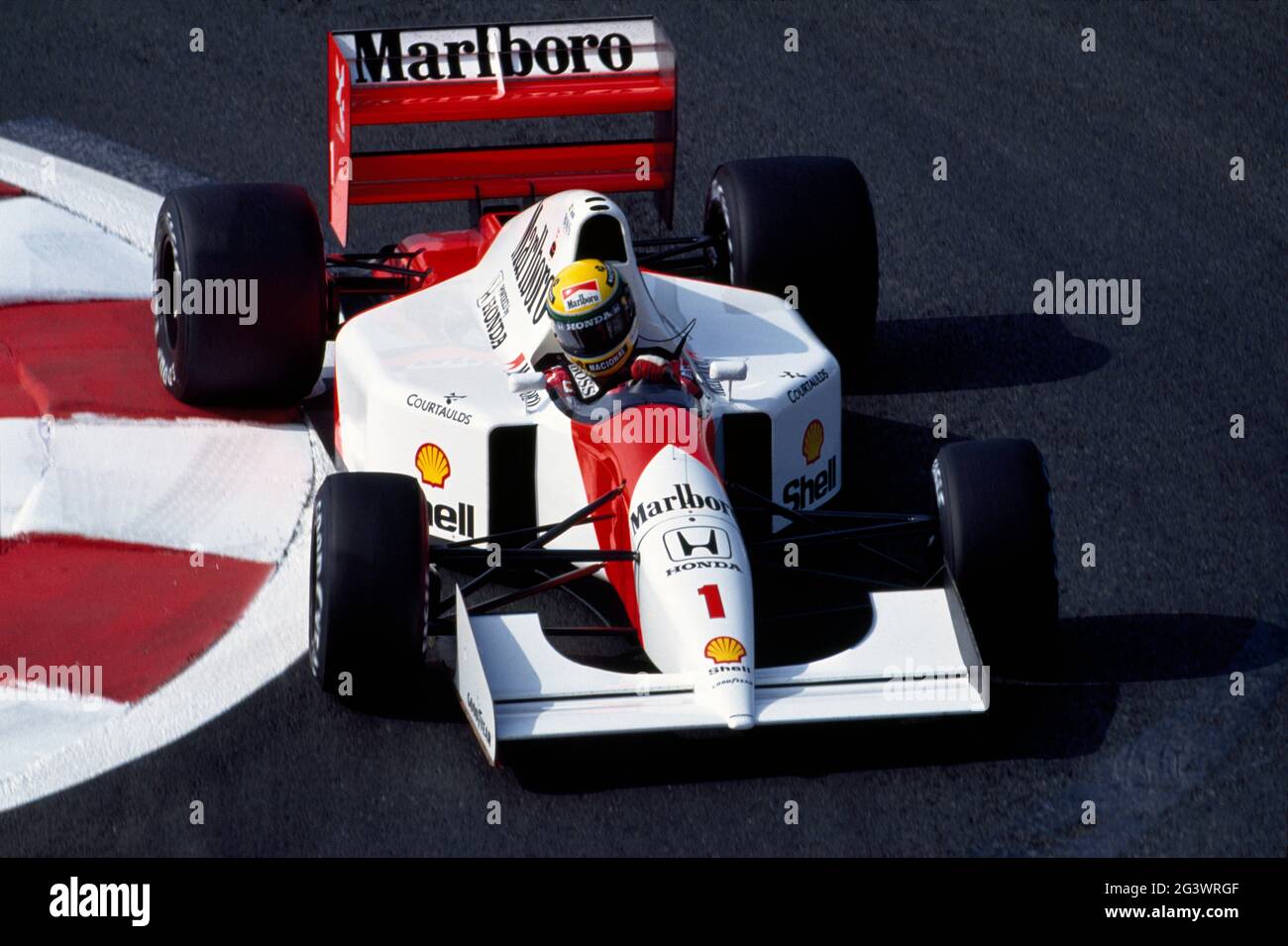 Ayrton Senna. Großer Preis von Frankreich 1992 Stockfoto