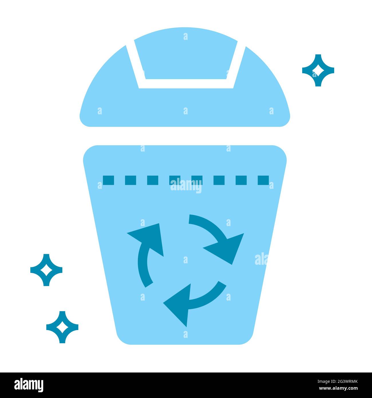 Vektorgrafik des Symbols „Papierkorb“ Stockfoto