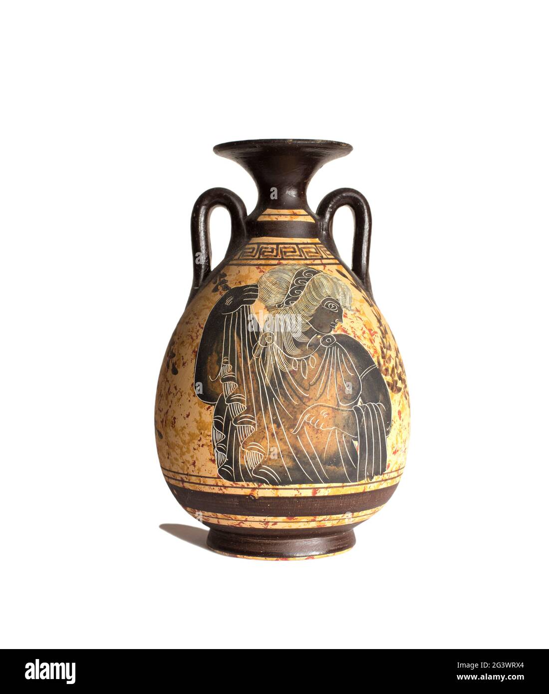 altgriechische Amphora für Wein Stockfoto