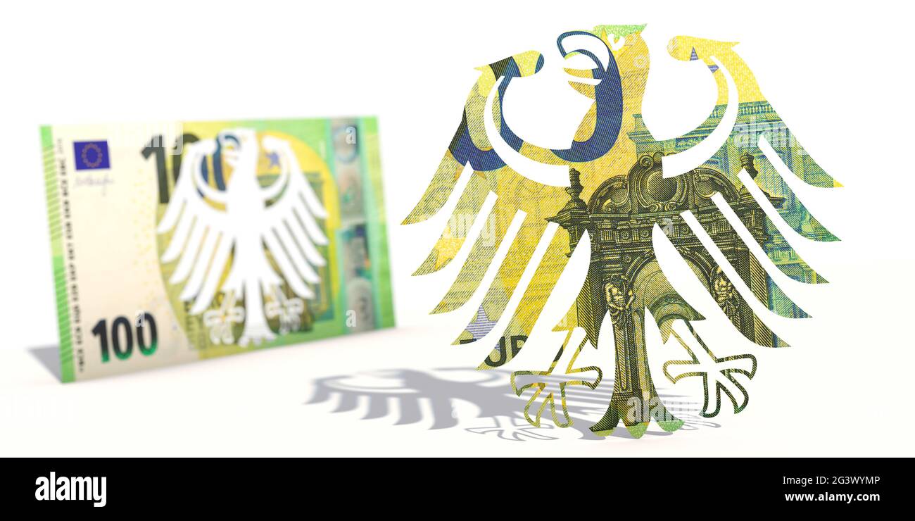 Geld und BRD Stockfoto