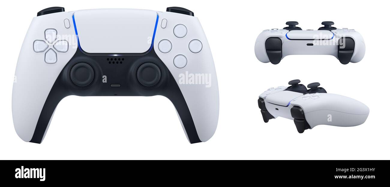 Hochauflösendes Gaming-Controller-Paket ohne Branding – isoliert Stockfoto