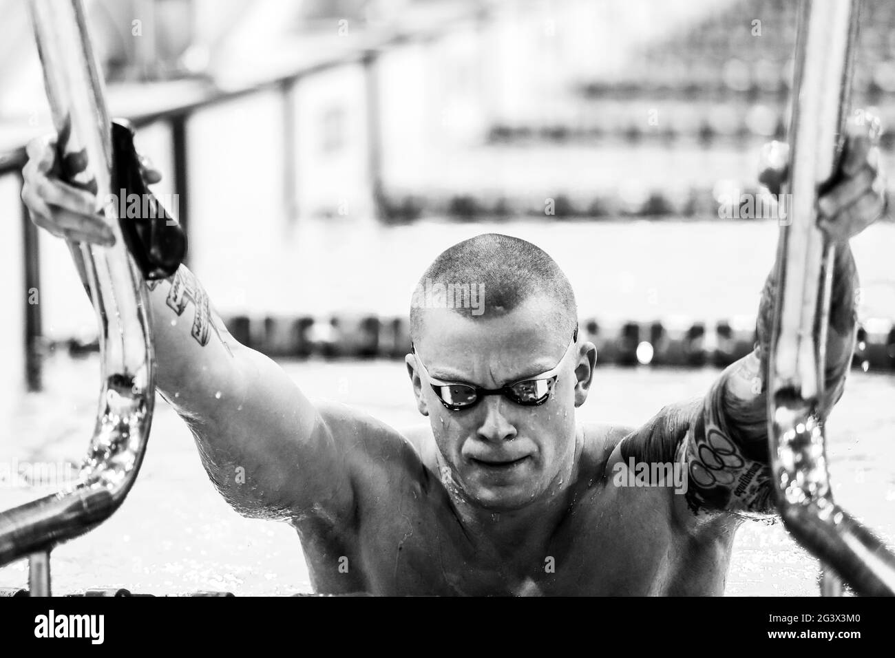 14. April 2021, London Aquatics Centre, London, England ; 2021 British Swimming Selection Trials Stockfoto