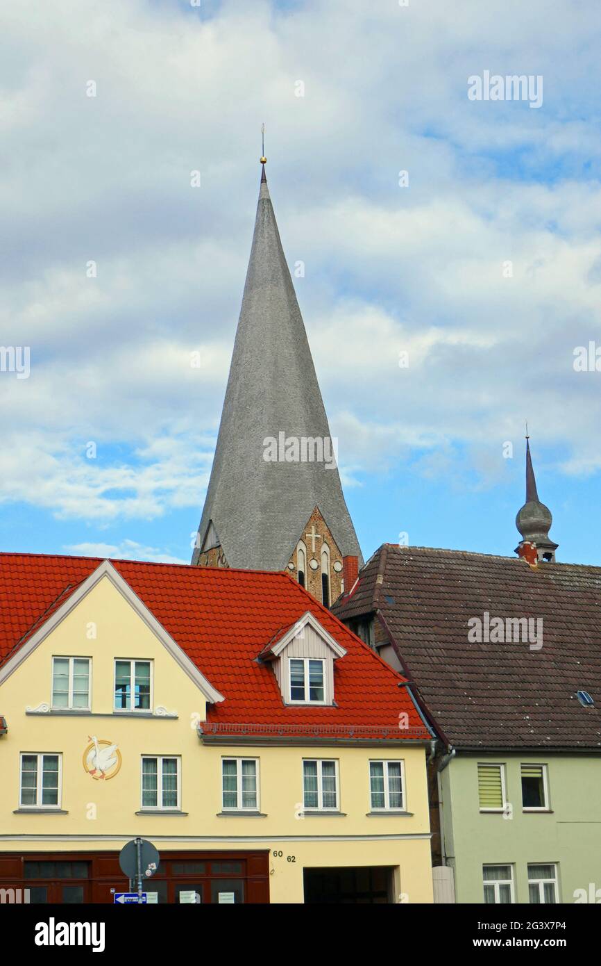 Stiftskirche St. Maria, St. Johannes und St. Elisabeth in BÃ¼tzow Stockfoto