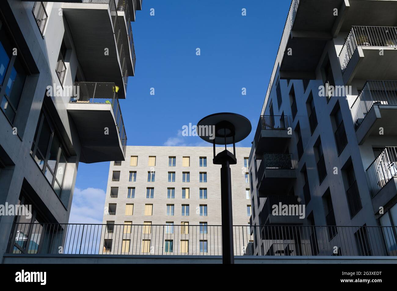 Nantes (Nordwestfrankreich): Immobilien auf der Flussinsel „Ile de Nantes“ Stockfoto