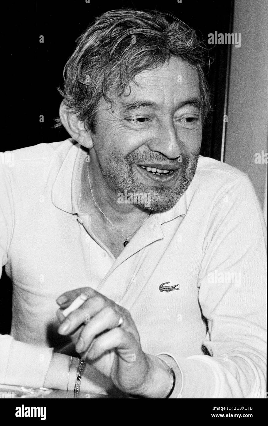 Serge Gainsbourg in Rennes im Jahr 1988 Stockfoto