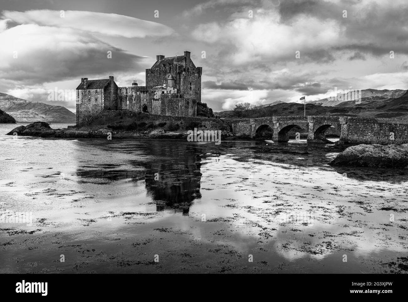 Eilean Donan Castle, Dornie, Highlands, Schottland Stockfoto