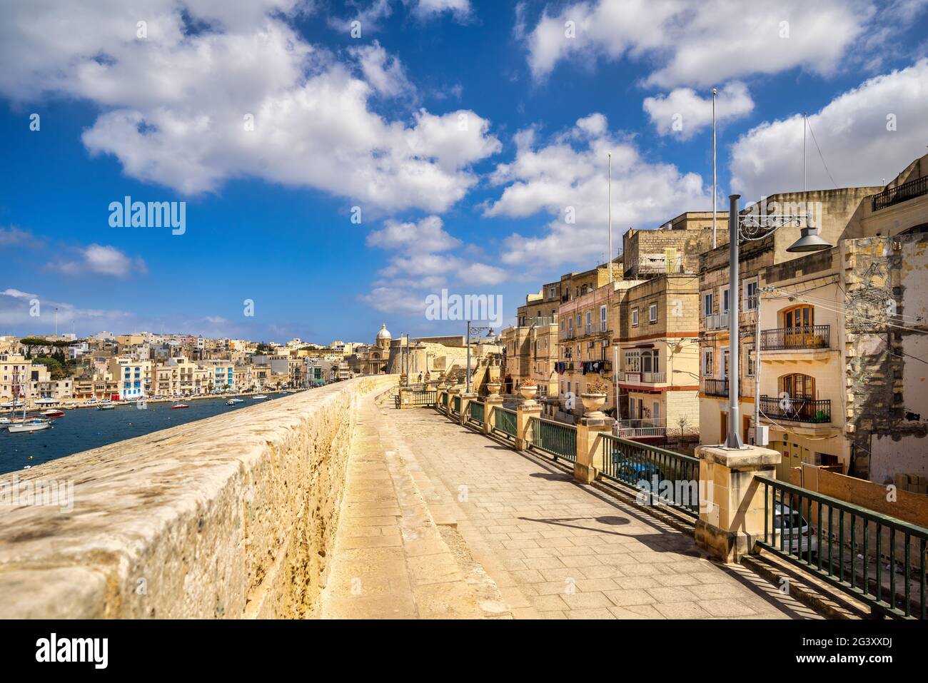 Unterwegs in Vittoriosa, Malta, Mittelmeer, Europa Stockfoto