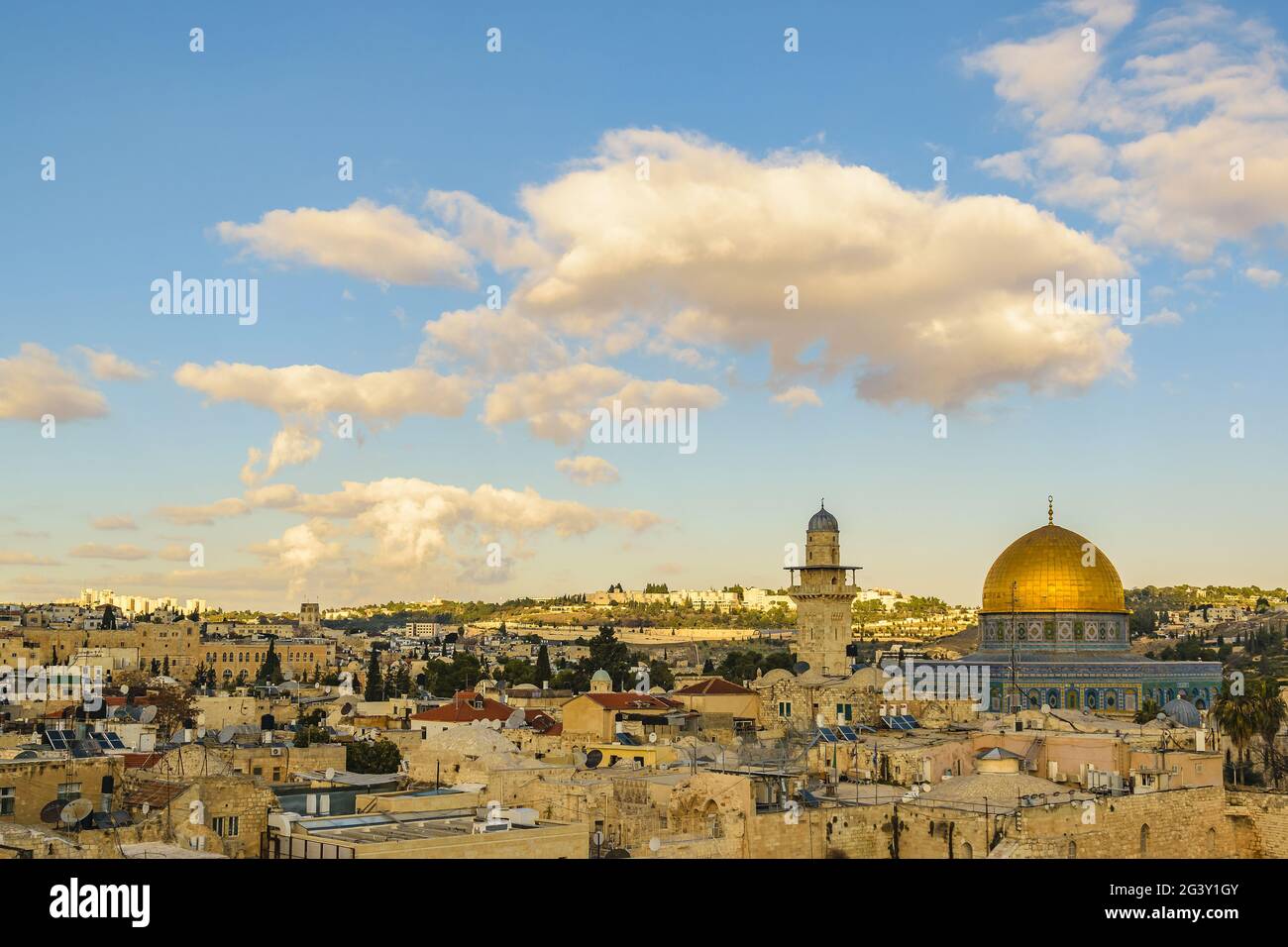 Blick Auf Das Alte Jerusalem Stockfoto