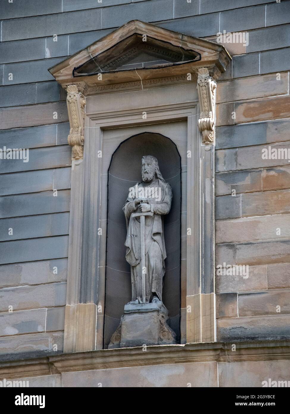 Glasgow, Schottland, Großbritannien. 17. Juni 2021: Nahaufnahmen der Glasgow Evangelical Church Stockfoto