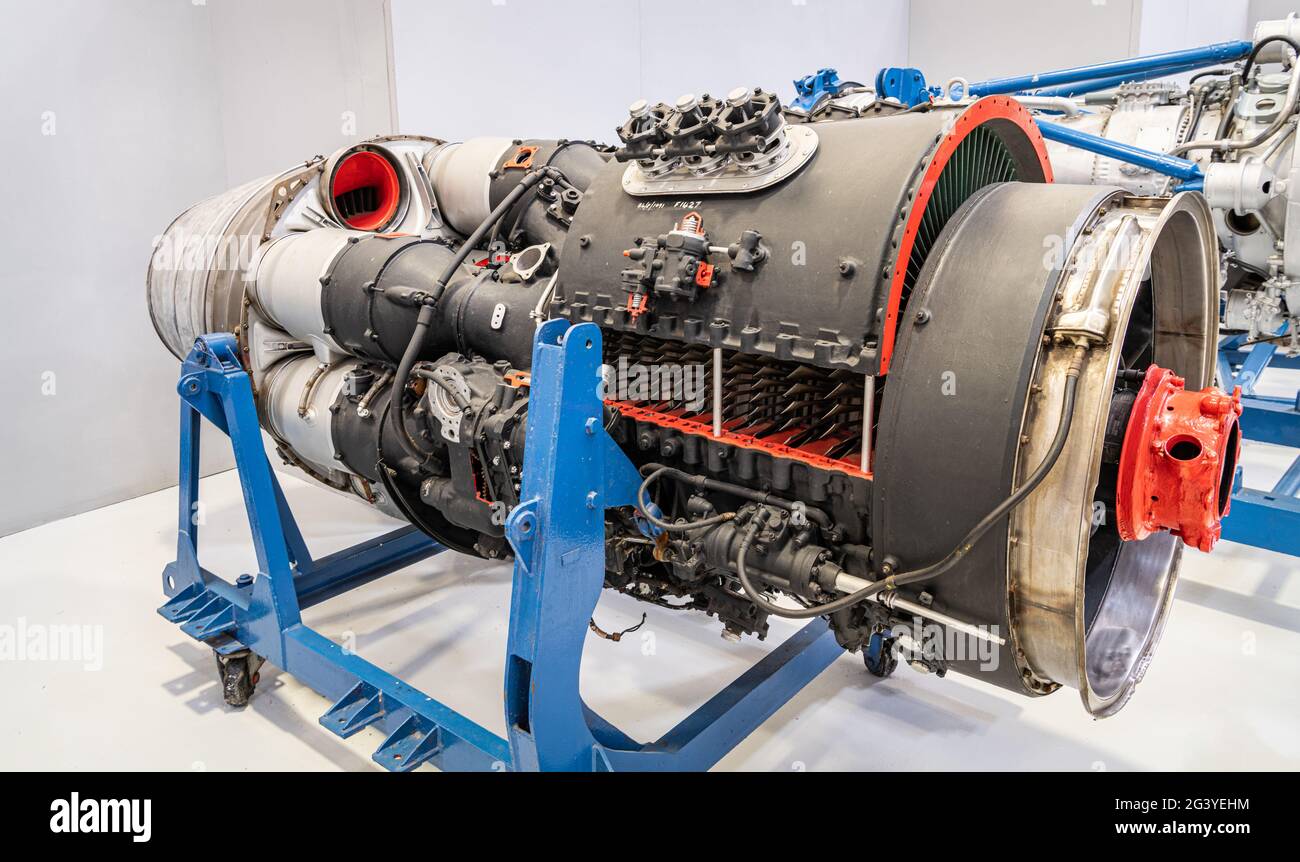 Rolls Royce Avon Jet Engine, RAF Museum, Cosford Stockfoto