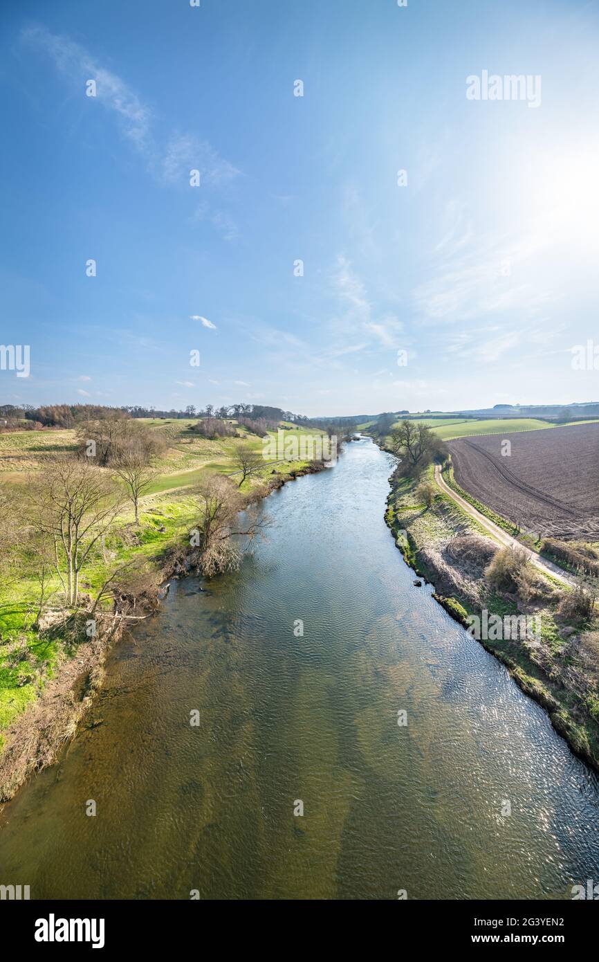 River Teviot, Scottish Borders, Großbritannien Stockfoto