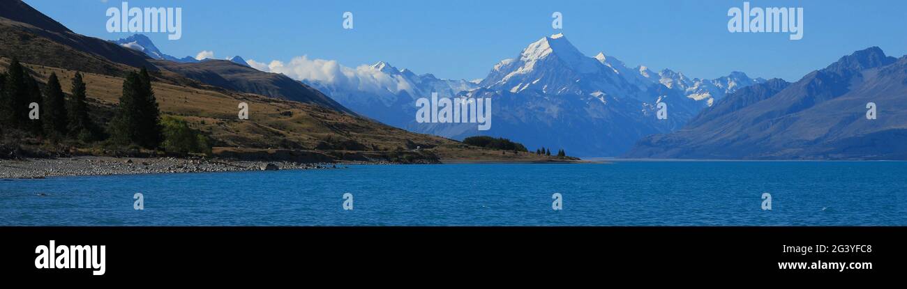 Atemberaubende Landschaft auf der Südinsel Neuseelands. Stockfoto
