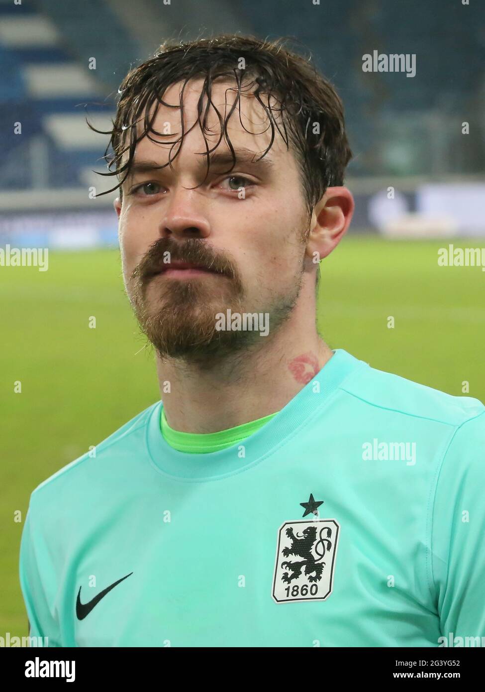 Deutscher Fußballspieler Dennis Erdmann TSV 1860 München DFB 3. Liga Saison 2020-21 Stockfoto