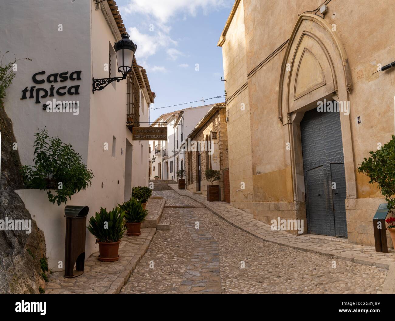 El Castell de Guadalest Stockfoto