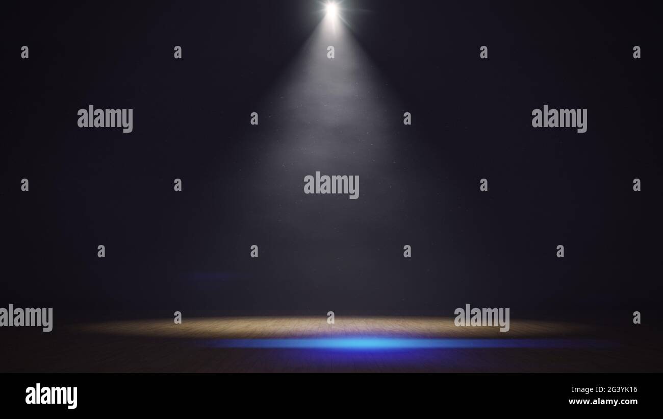 Moody Stage Light Hintergrund Stockfoto