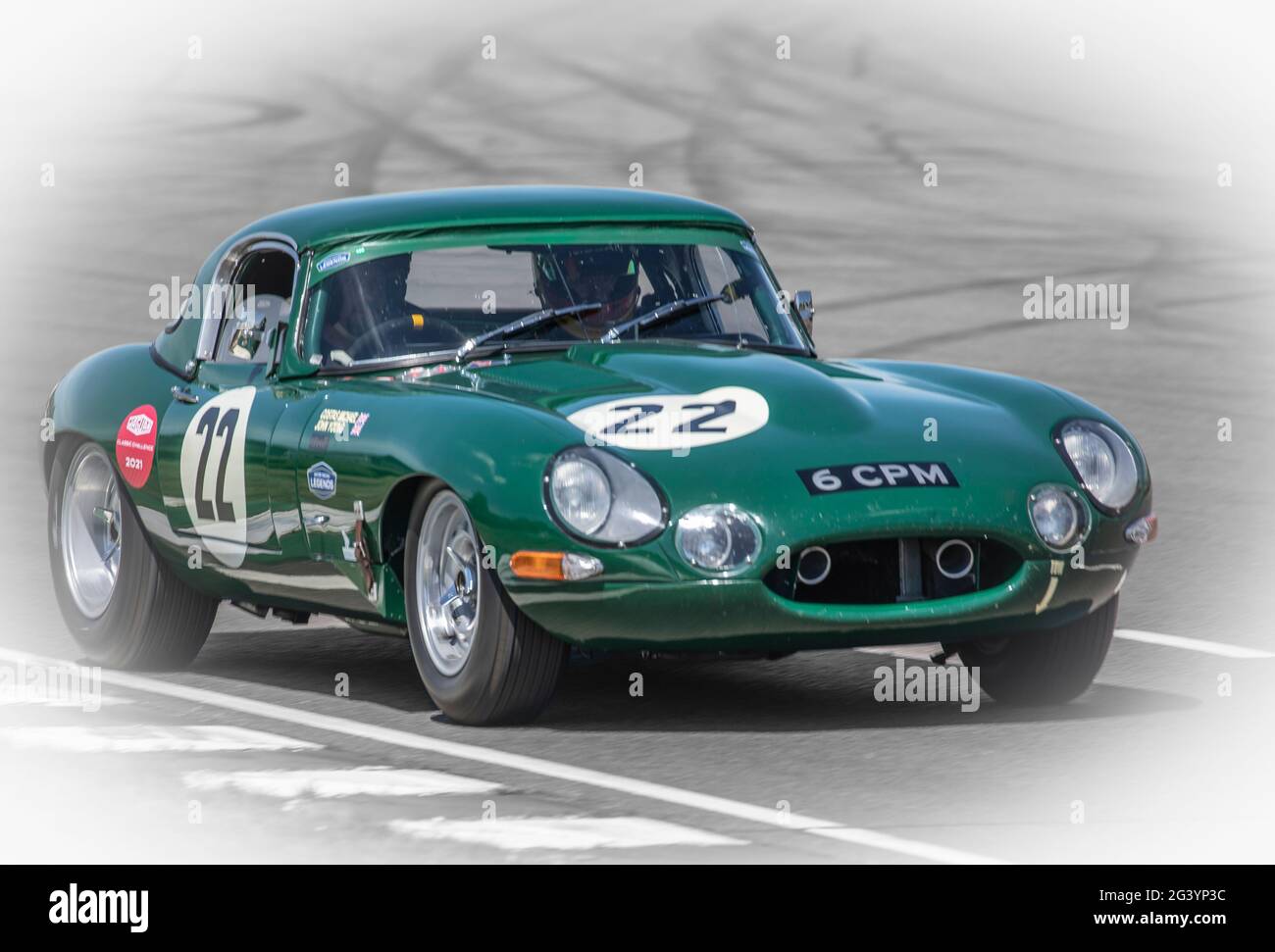 Jaguar Leichtgewicht E-Typ Stockfoto