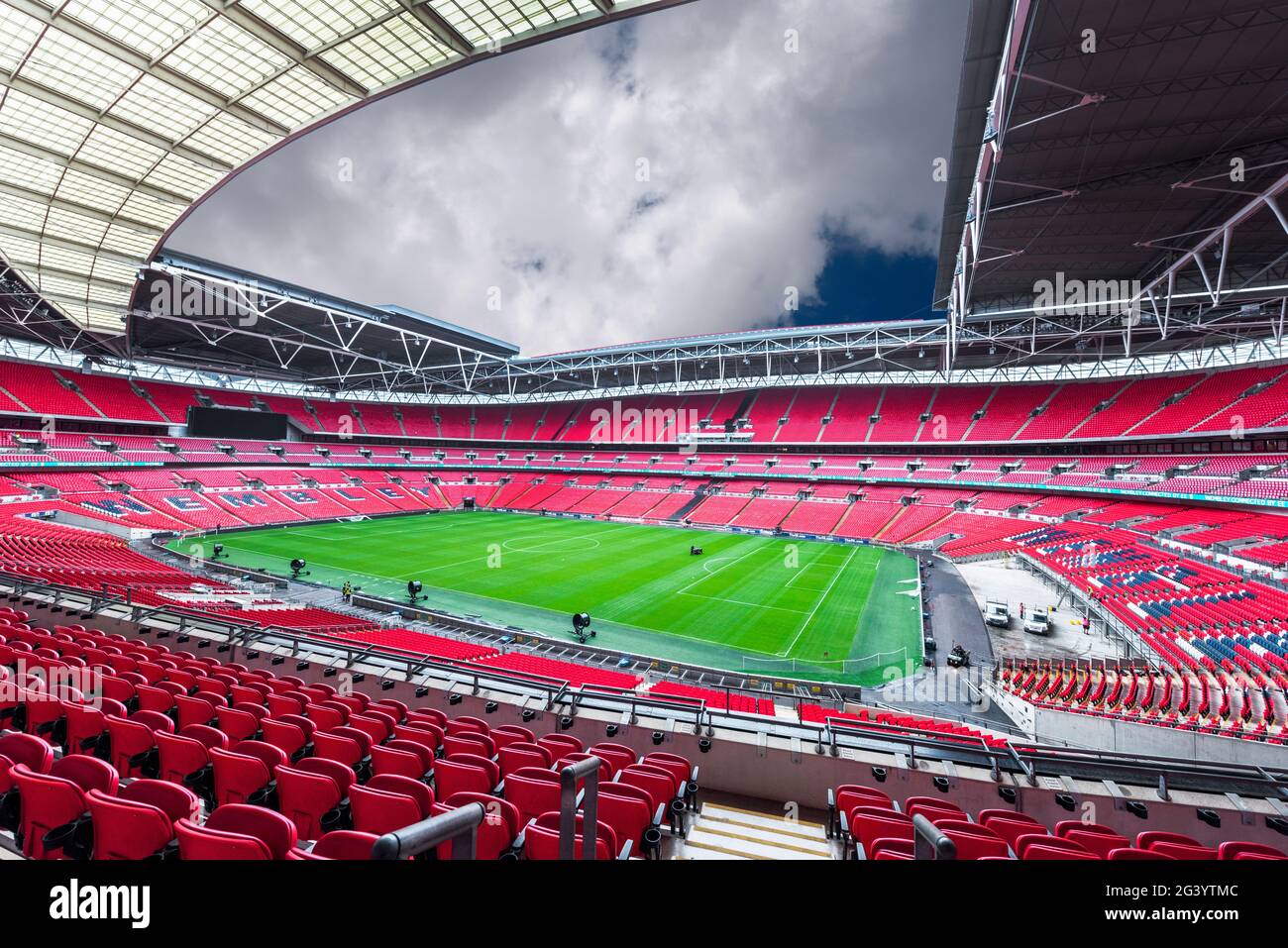 Blick auf die Wembley Arena. London, Großbritannien Stockfoto