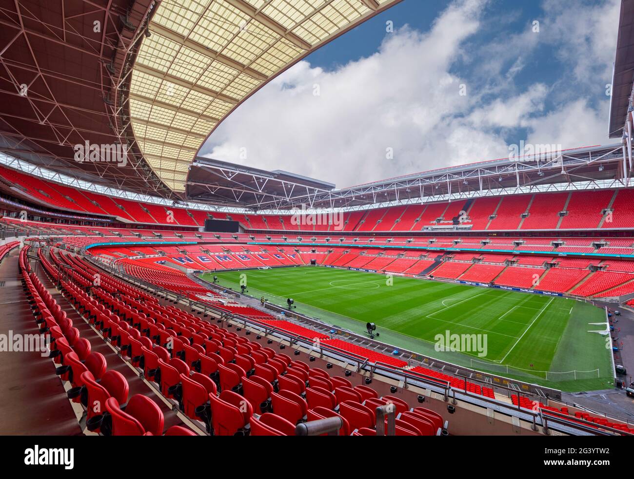 Blick auf die Wembley Arena. London, Großbritannien Stockfoto