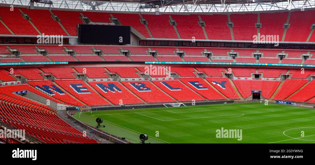 Blick auf die Wembley Arena. London, Großbritannien Stockfoto
