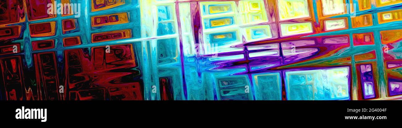 Abstrakte Farben Malerei digital Stockfoto