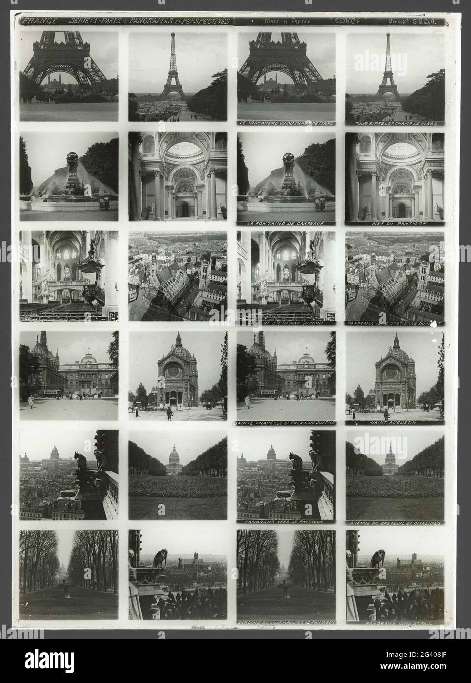 Paris: Panoramen und Perspektiven. . Stockfoto