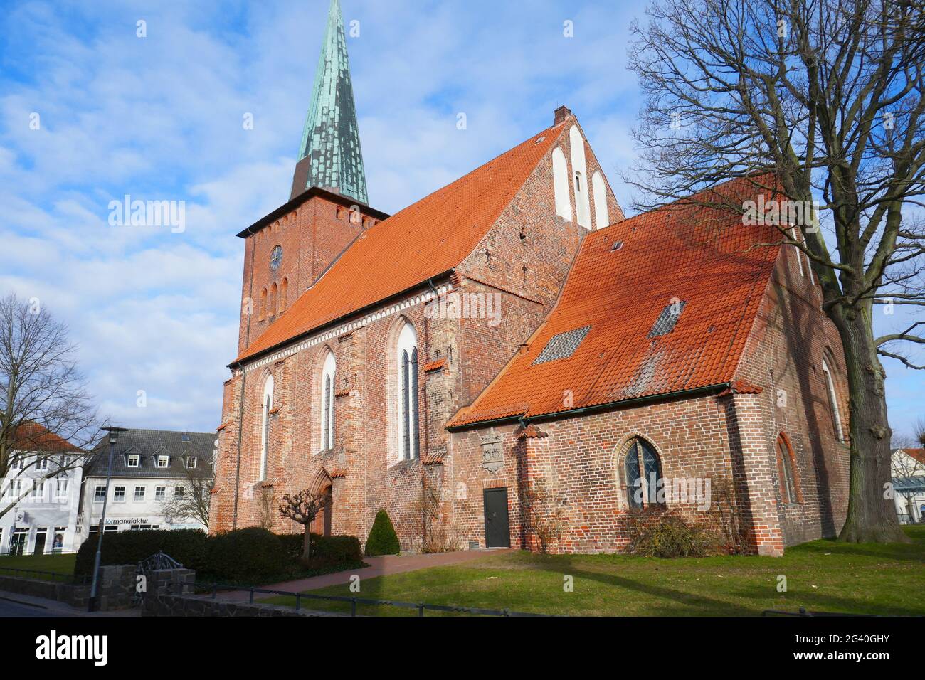 Stadtkirche Neustadt in Holstein Stockfoto