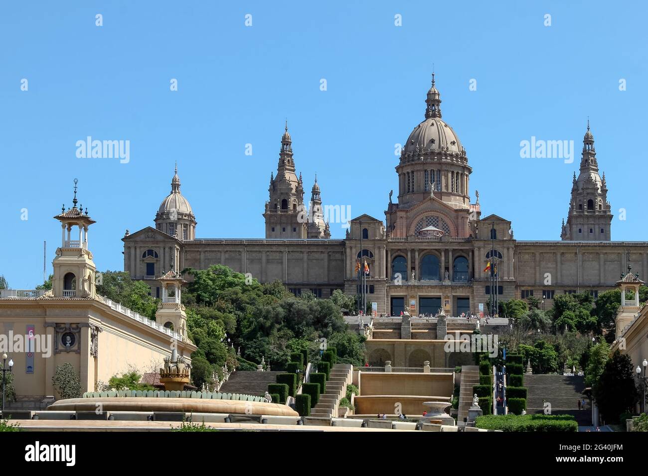 National Palace in Barcelona Stockfoto