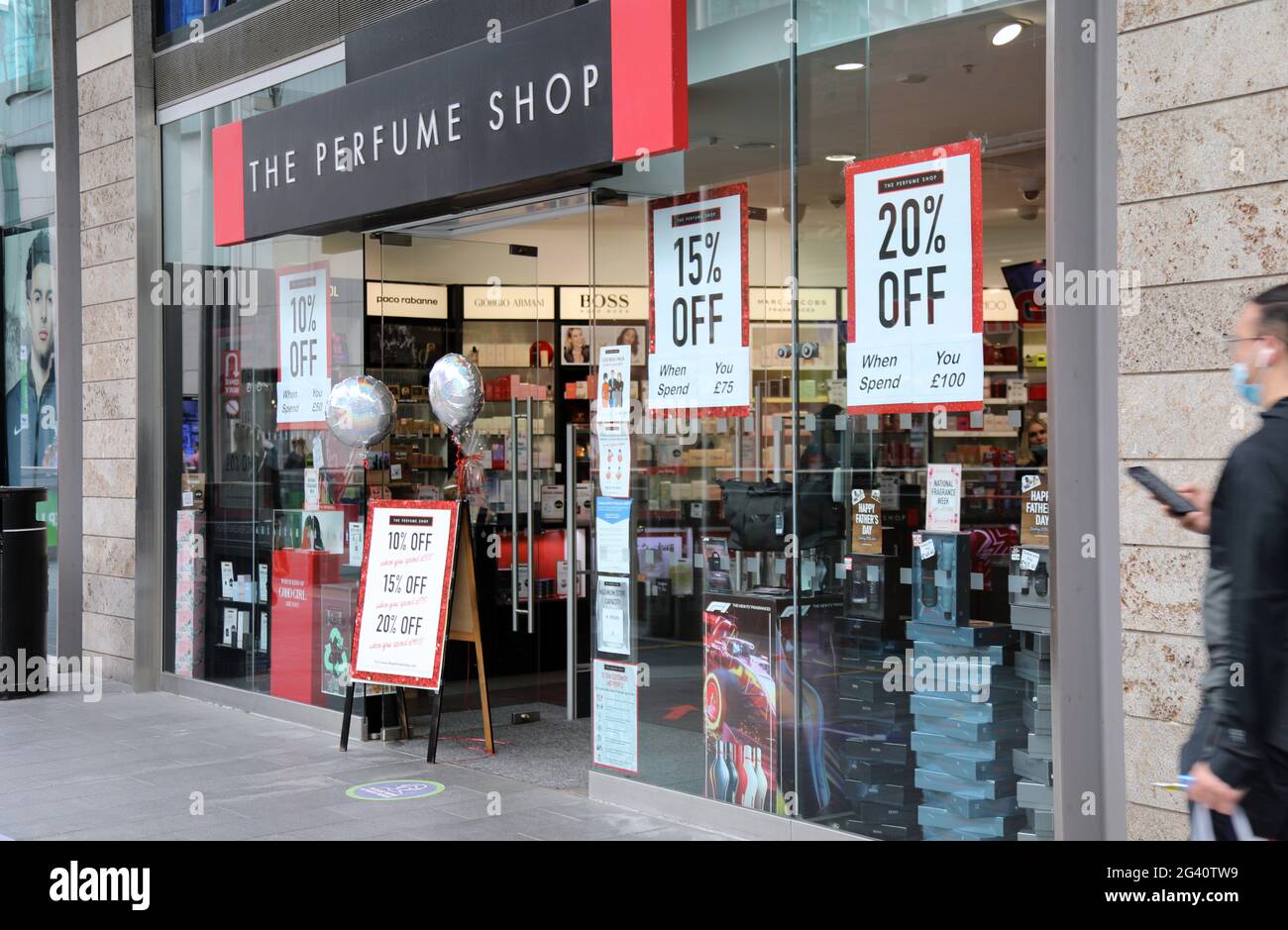 The Perfume Shop in Liverpool ONE Stockfoto